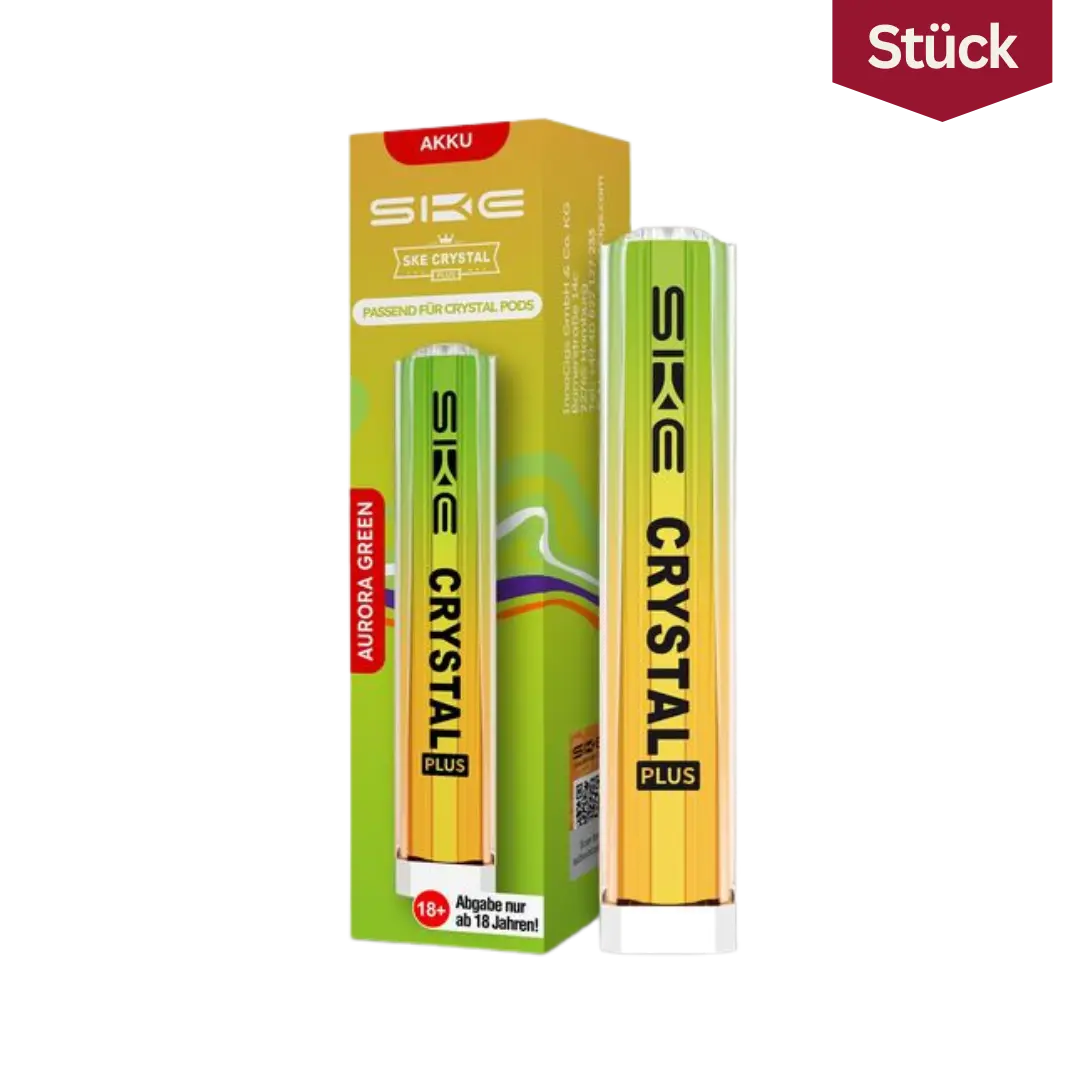 SKE Crystal Plus Akku Vape Gerät Aurora Grün 400 mAh