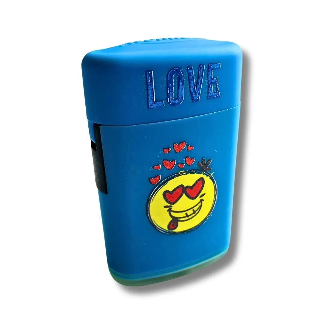 Atomic Sturmfeuerzeug Jetflame Love Blau