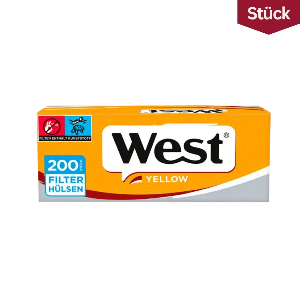 West Yellow Filterhülsen King Size (200 Stück)