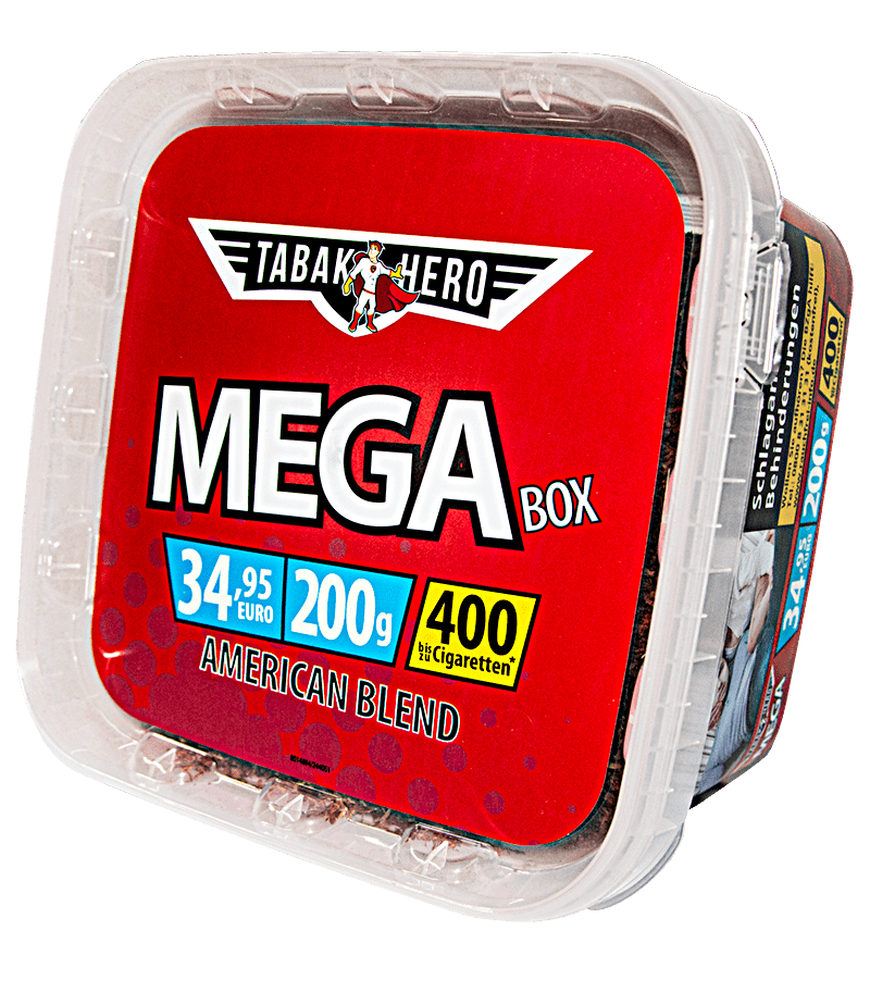 Tabakhero Mega Box Tabak 200g Eimer (Stopftabak / Volumentabak)