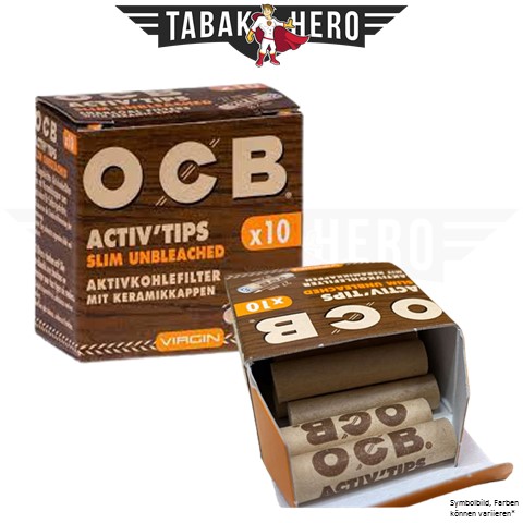 OCB Activ'Tips Unbleached (10 er Packung)