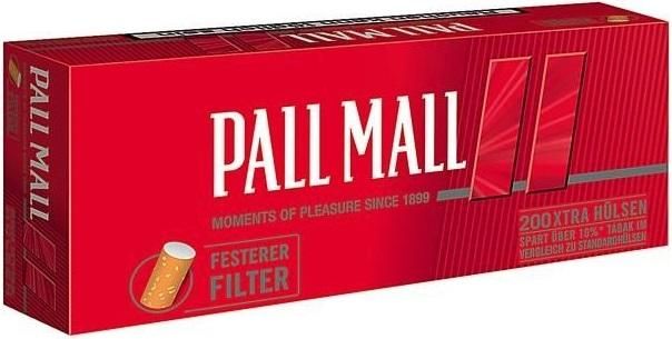 Pall Mall Red Extra Hülsen (200 Stück)
