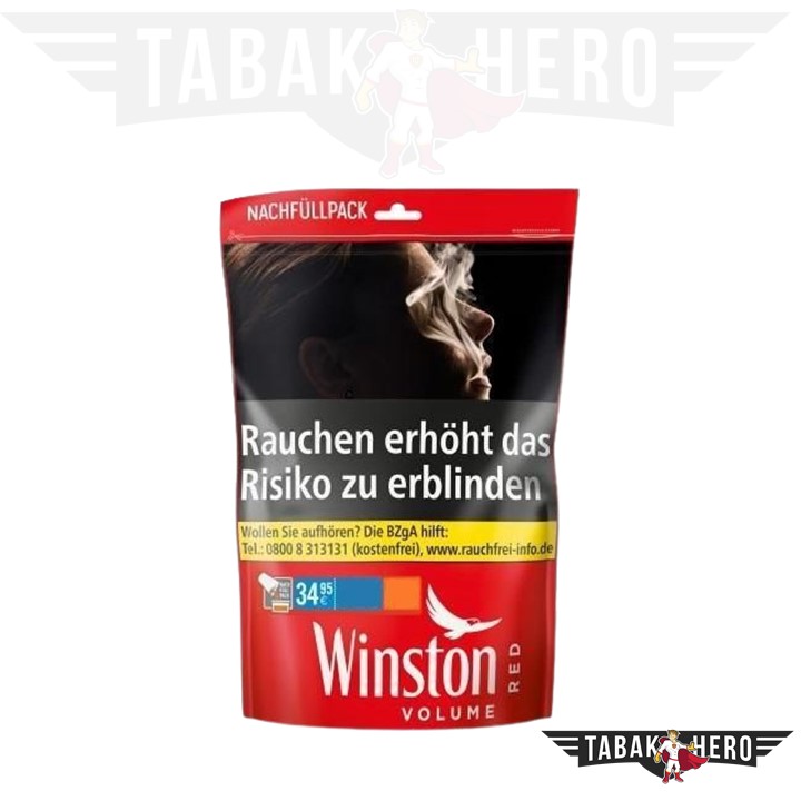 Winston Red Tabak XXXL 150g Zip Bag (Stopftabak / Volumentabak)