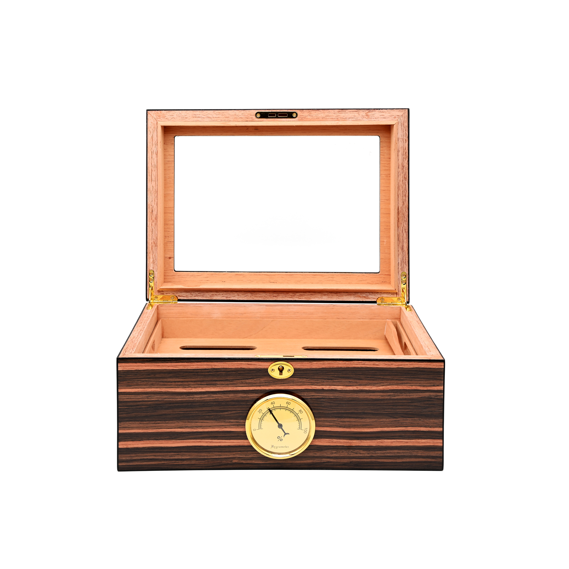 Colton - Humidor Racing Ebenholz mit Glasfenster
