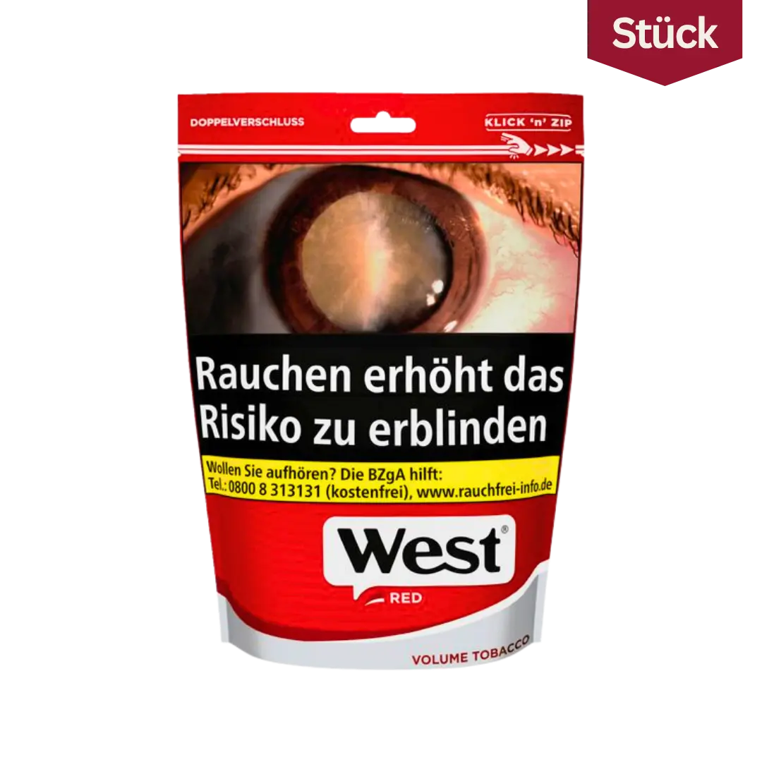 West Red Tabak Volumentabak Beutel (95g)