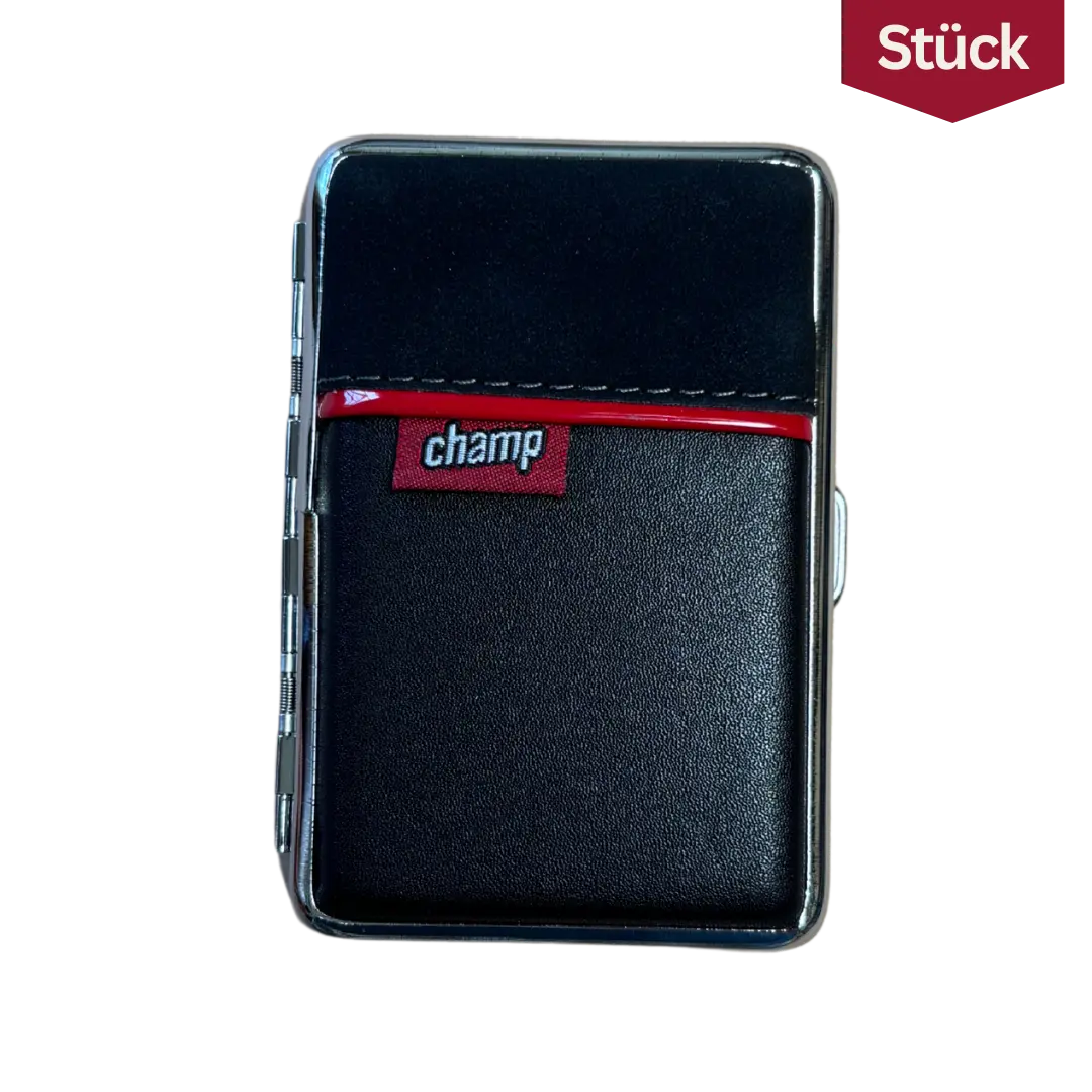 Champ Zigarettenetui Schwarz Lederoptik