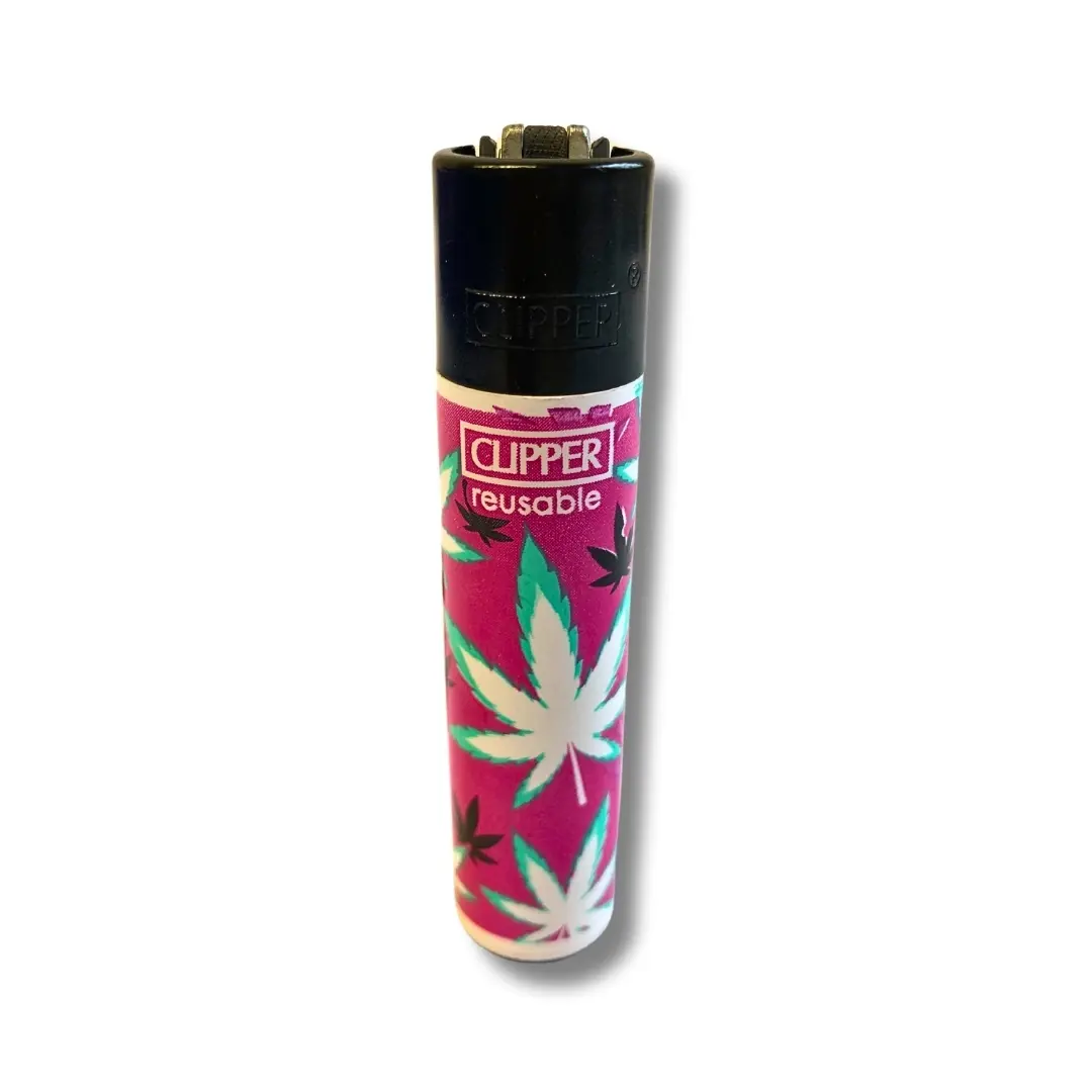 Clipper Feuerzeug Pink Leaves 3 1/4