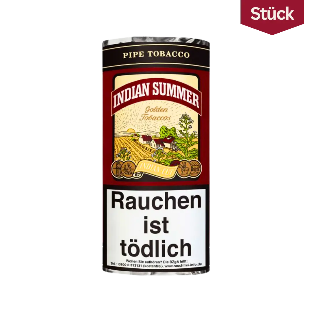 Indian Summer Golden Tobaccos Tabak Pfeifentabak Pouch (50g)