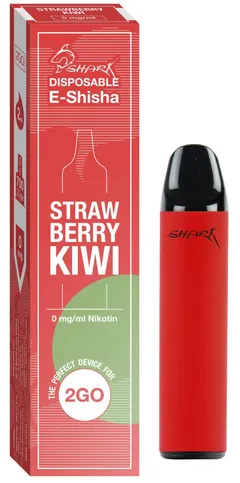 Shark Strawberry Kiwi Einweg E-Zigarette Vape 0mg (1 Stück)  Shark Strawberry Kiwi Einweg E-Zigarette Vape 0mg (1 Stück)