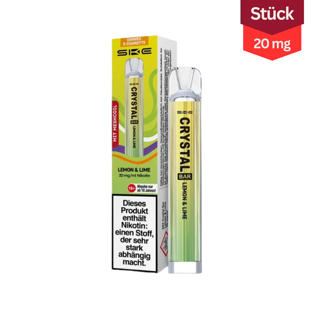 SKE Crystal Bar Lemon Lime 20mg