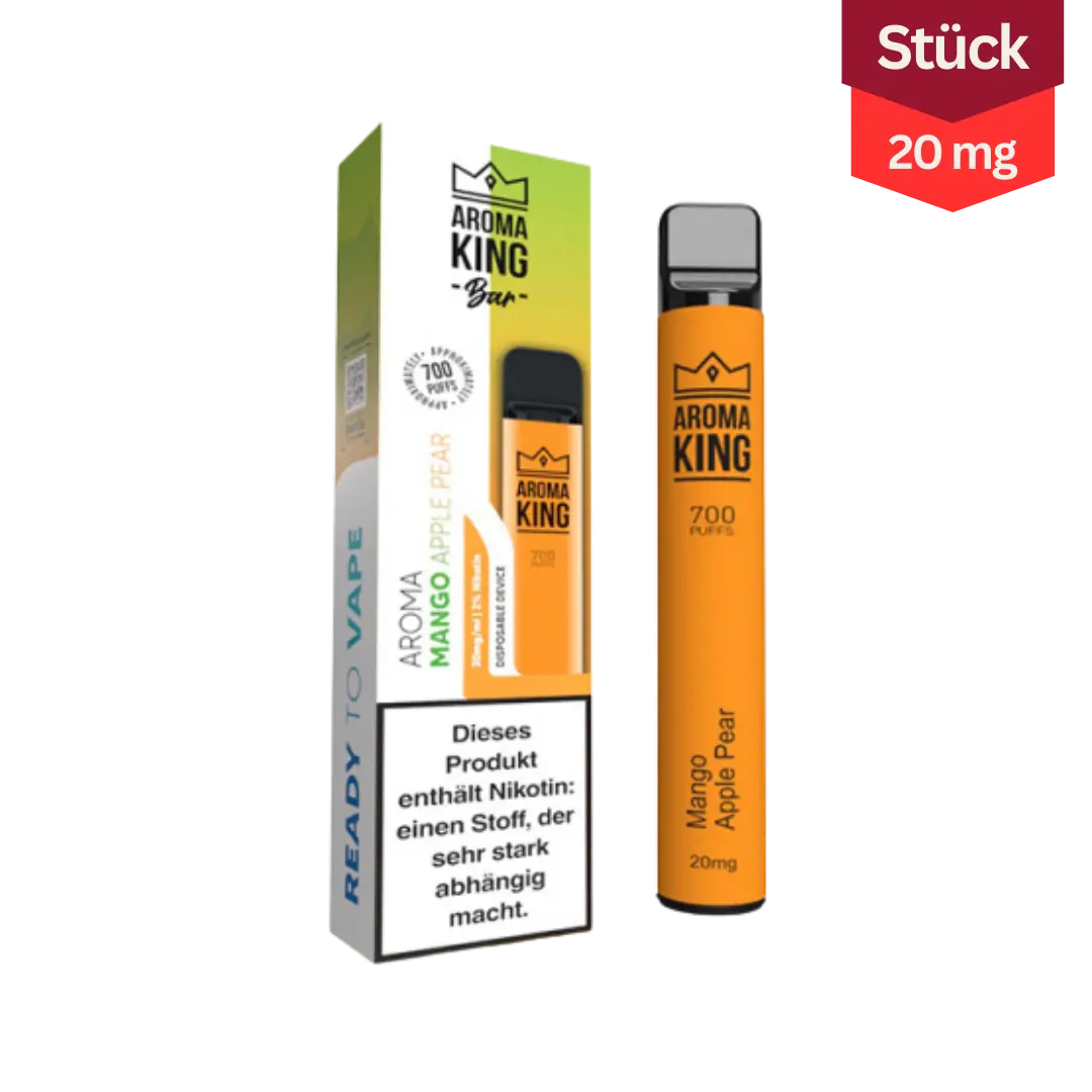 Aroma King Bar Mango Apple Pear Vape Einweg E-Zigarette 20mg