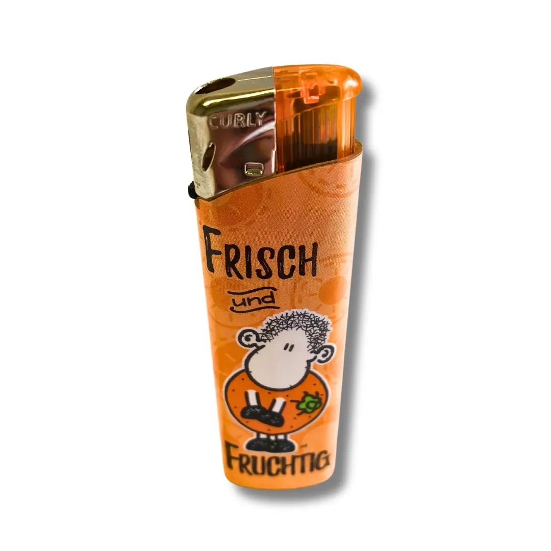 Curly Feuerzeug Elektro Frisch Und Fruchtig Orange