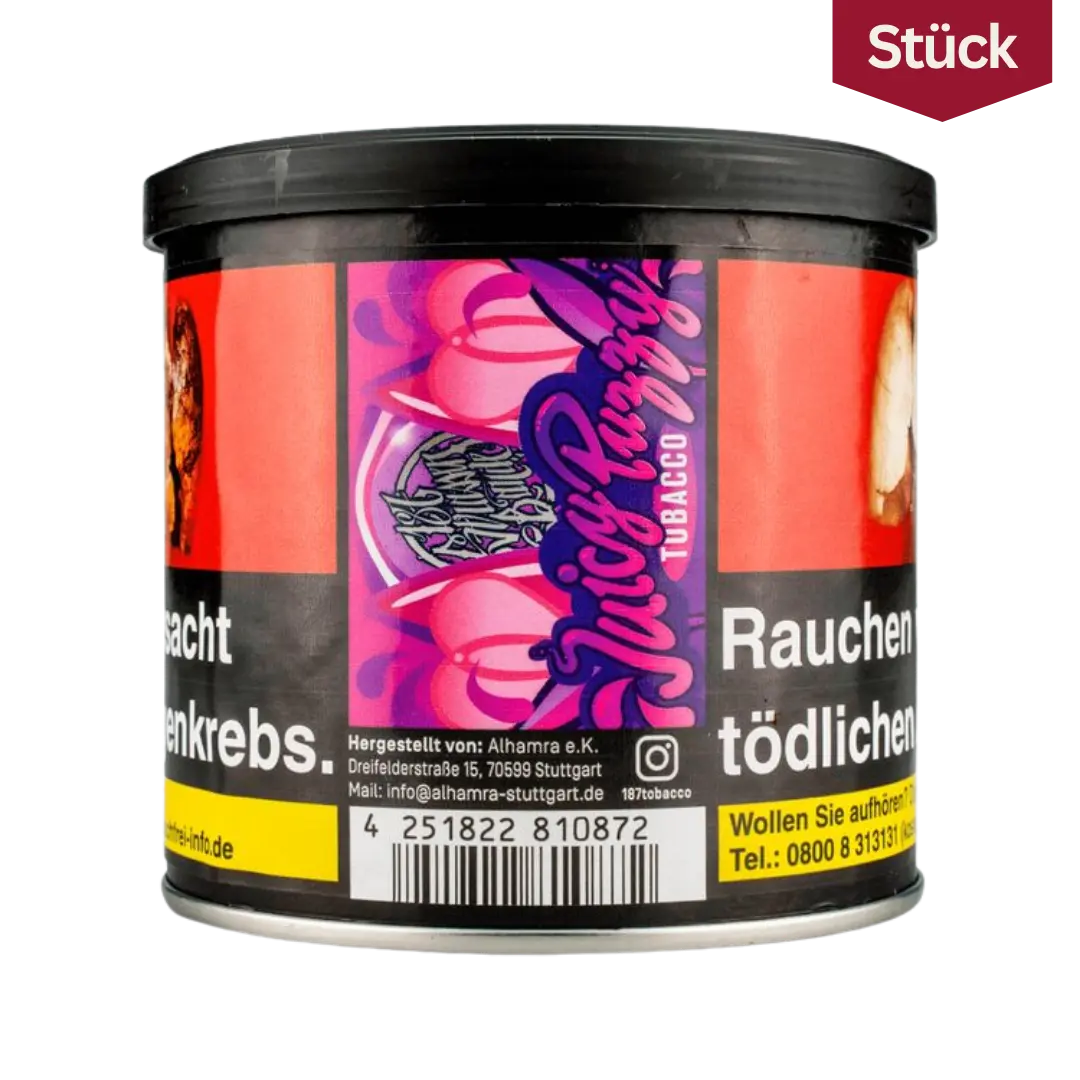 187 Tobacco Juicy Puzzy Blauberry Honig Zitrone Tabak Shishatabak 200g