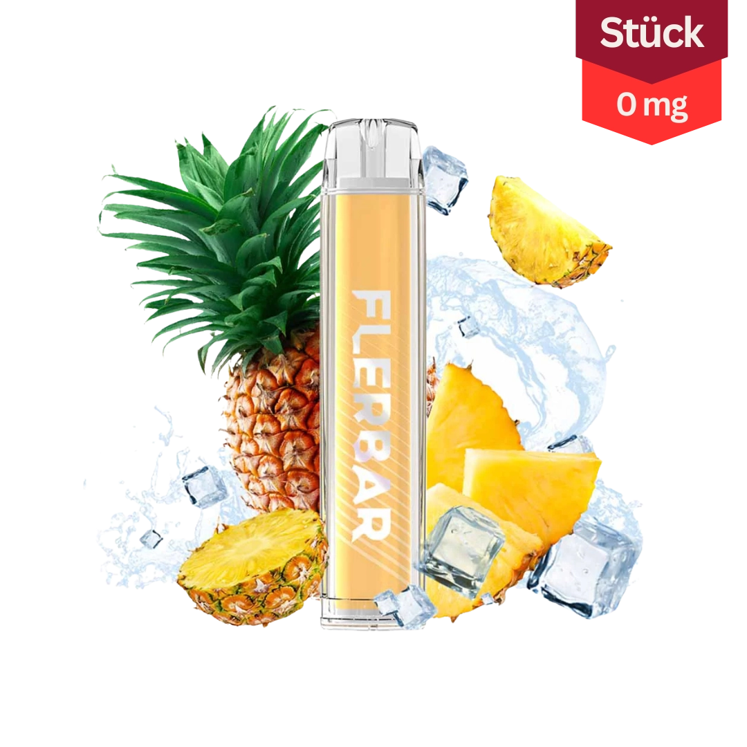 Flerbar M Pineapple Ice Vape Einweg E-Zigarette 0mg