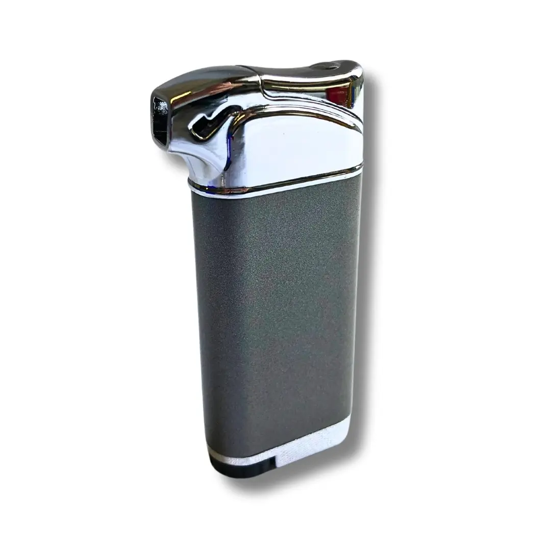 Zorr Pipa Pfeifenfeuerzeug Chrom Grau
