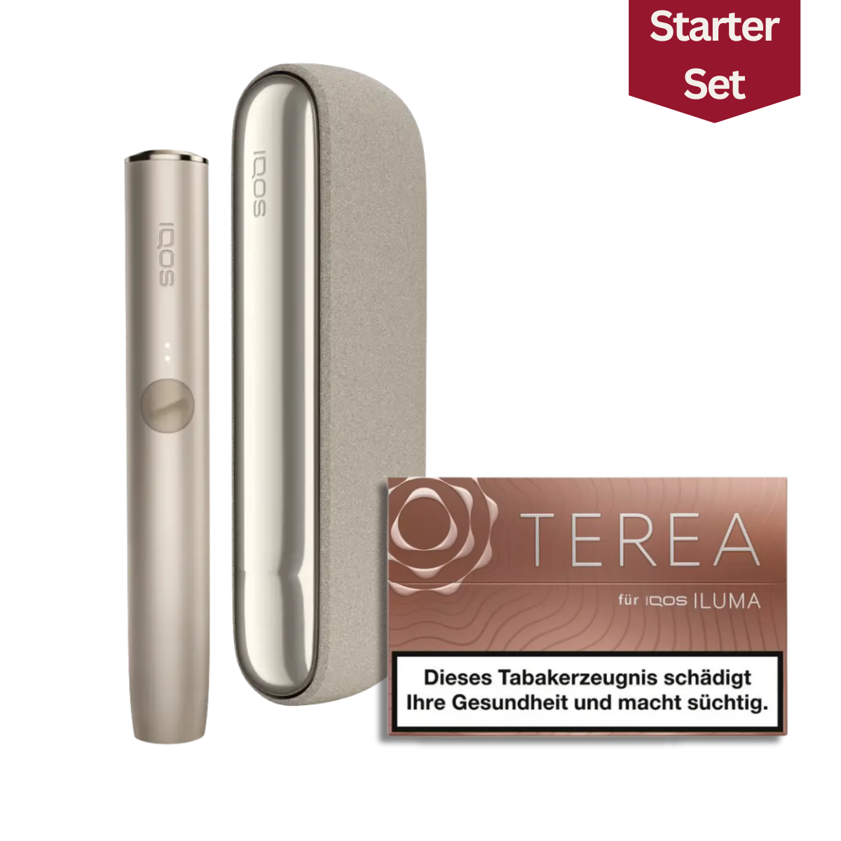 IQOS Iluma One mit Terea Teak Tabaksticks Starter - Kit