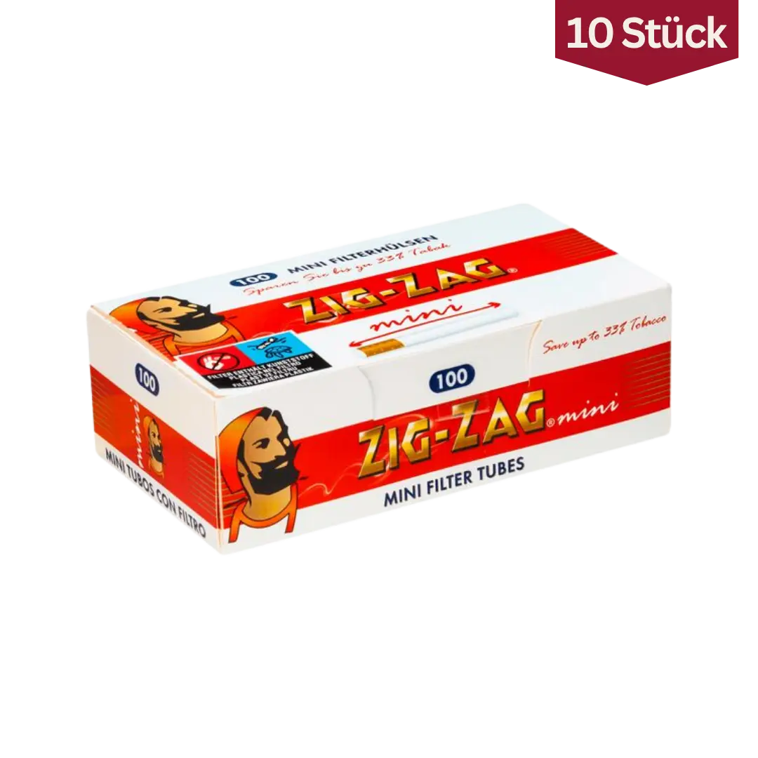 Bundle: Zig Zag Mini Filterhülsen (10x100 Stück)
