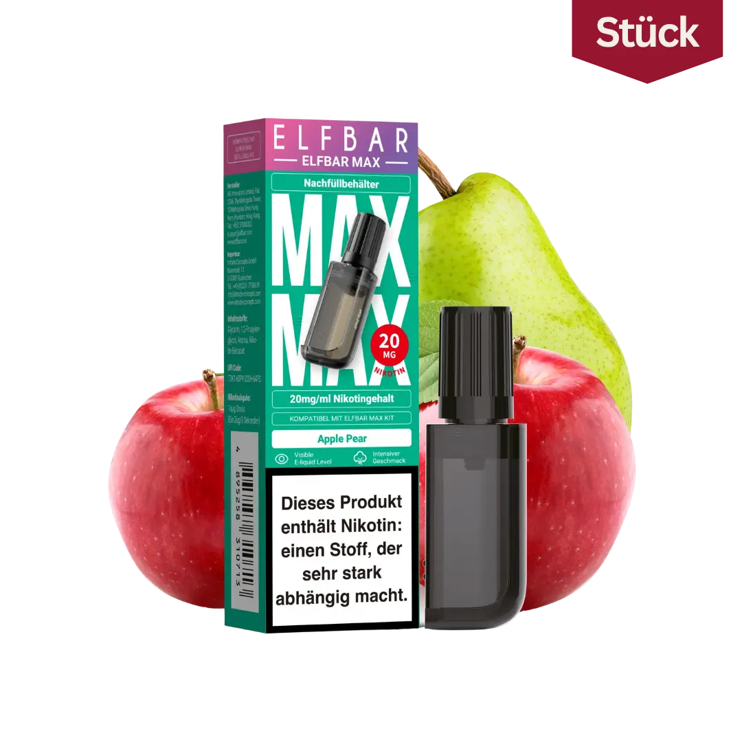 Elfbar Max Nachfuellbehaelter Apple Pear 20mg