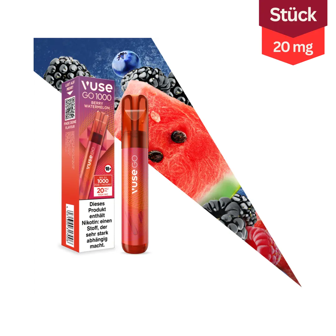 Vuse GO 1000 Berry Blend Vape Einweg E-Zigarette 20mg Vuse GO 1000 Berry Blend Vape Einweg E-Zigarette 20mg