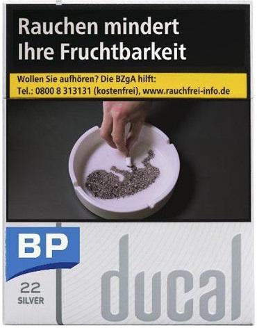 !ALTPREIS! Ducal Silver (Stange / 8x22 Zigaretten)