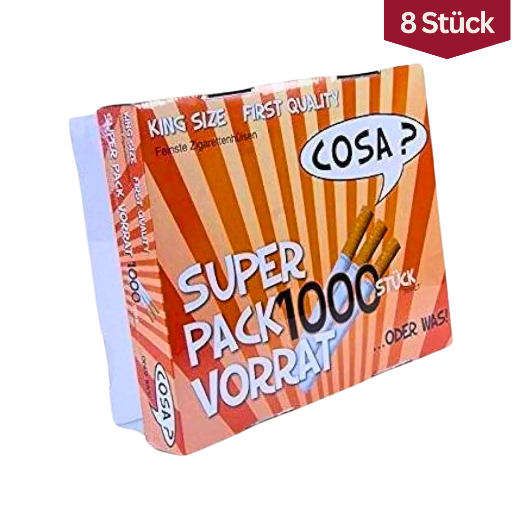 Bundle: Cosa 1000er Hülsen Filterhülsen (8x1000)