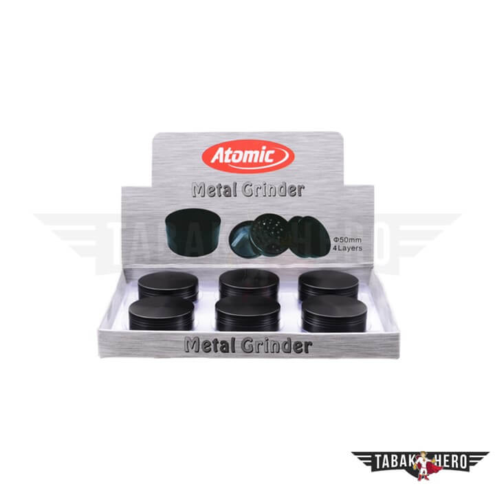 Metal Grinder "Komplett Schwarz" (50mm / 4 - Teilig)
