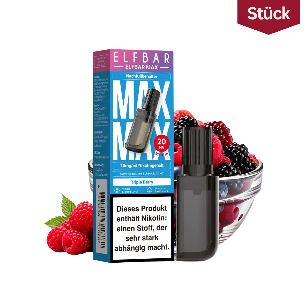 Elfbar Max Nachfuellbehaelter Triple Berry 20mg