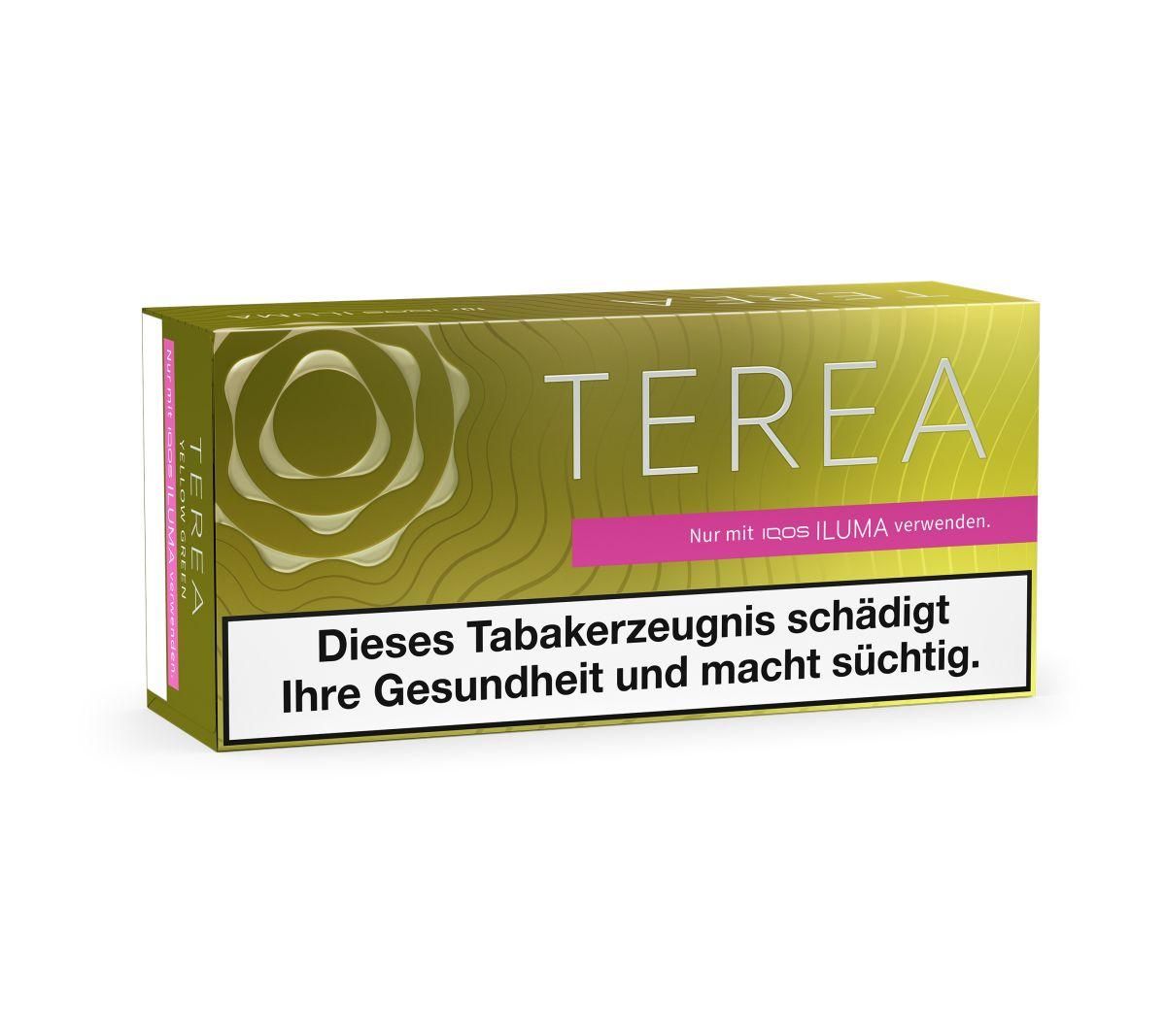 10 x IQOS Terea - Yellow Green Tabaksticks für IQOS ILUMA / ILUMA ONE (20 Stück)