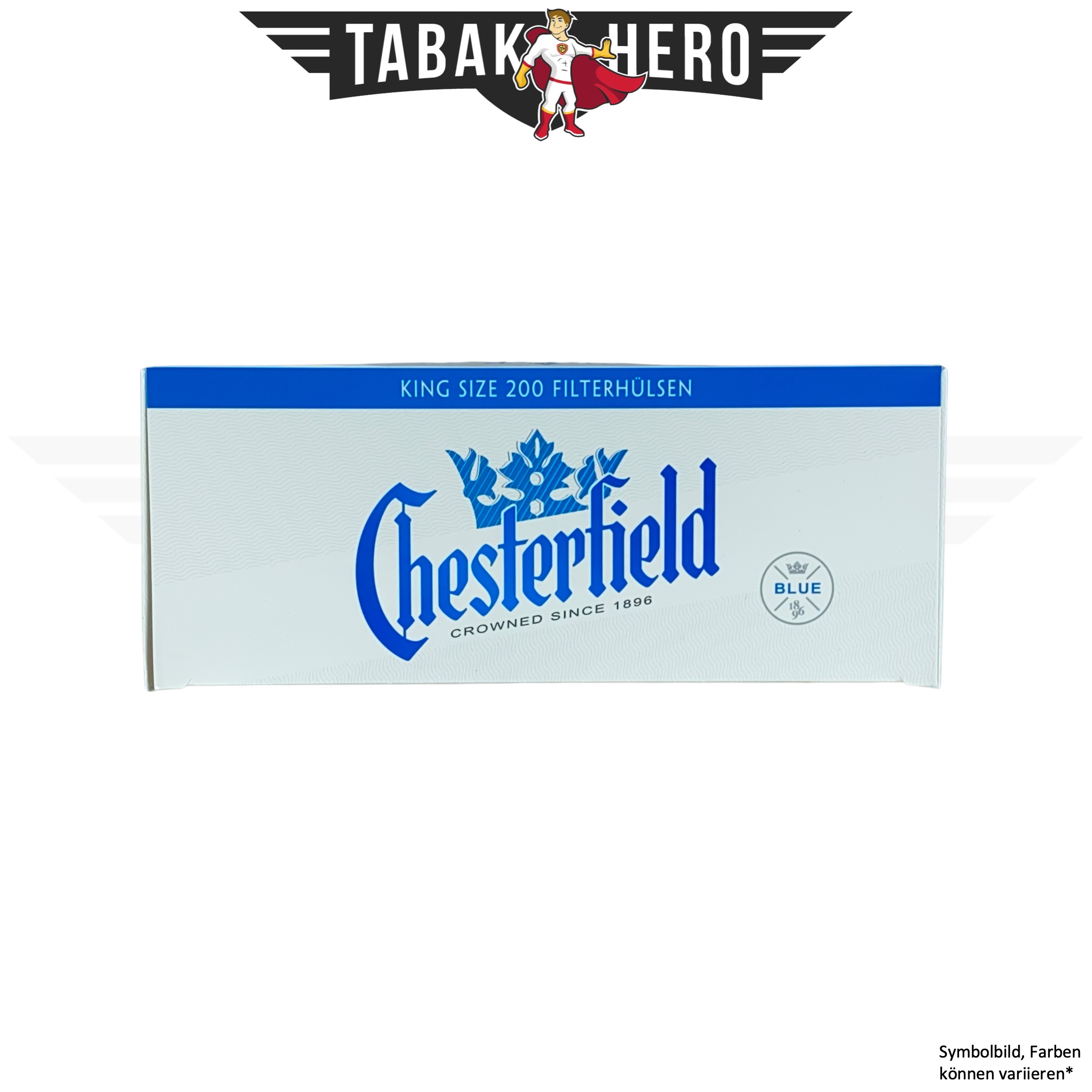 Chesterfield Blue Hülsen/Zigarettenhülsen 200 Stück 