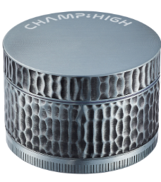 Grinder Hammered Silber mit Diamantzähnen (Ø 52mm / 4 Teilig)