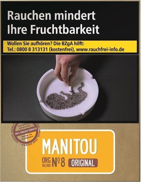 Manitou Org. No8 Gold Big Zigaretten (24 Stück)