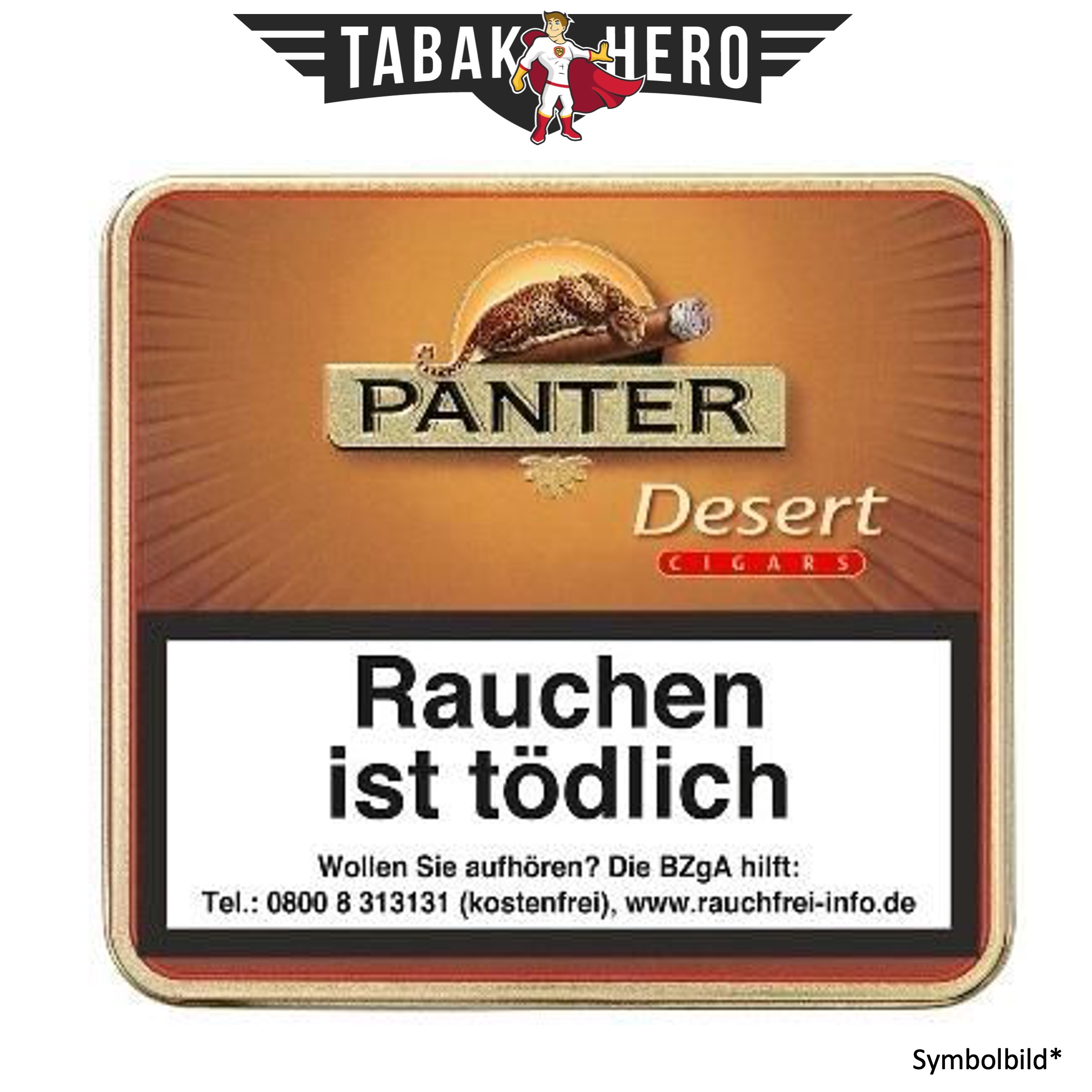 Panter Desert Zigarillo Stange ohne Filter (10x20 Stück)