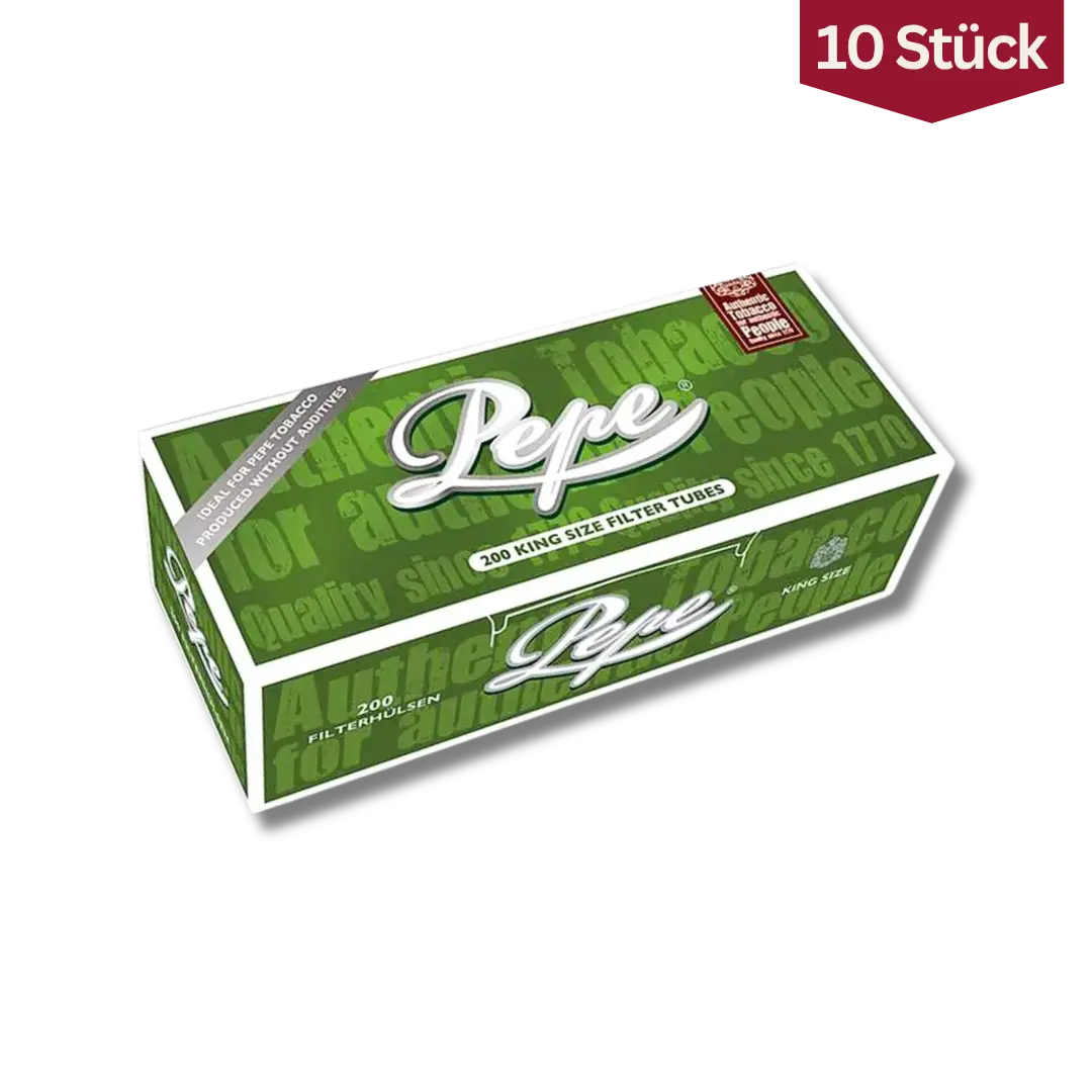 Bundle: Pepe Zigaretten Hülsen King Size (10x200 Stück)