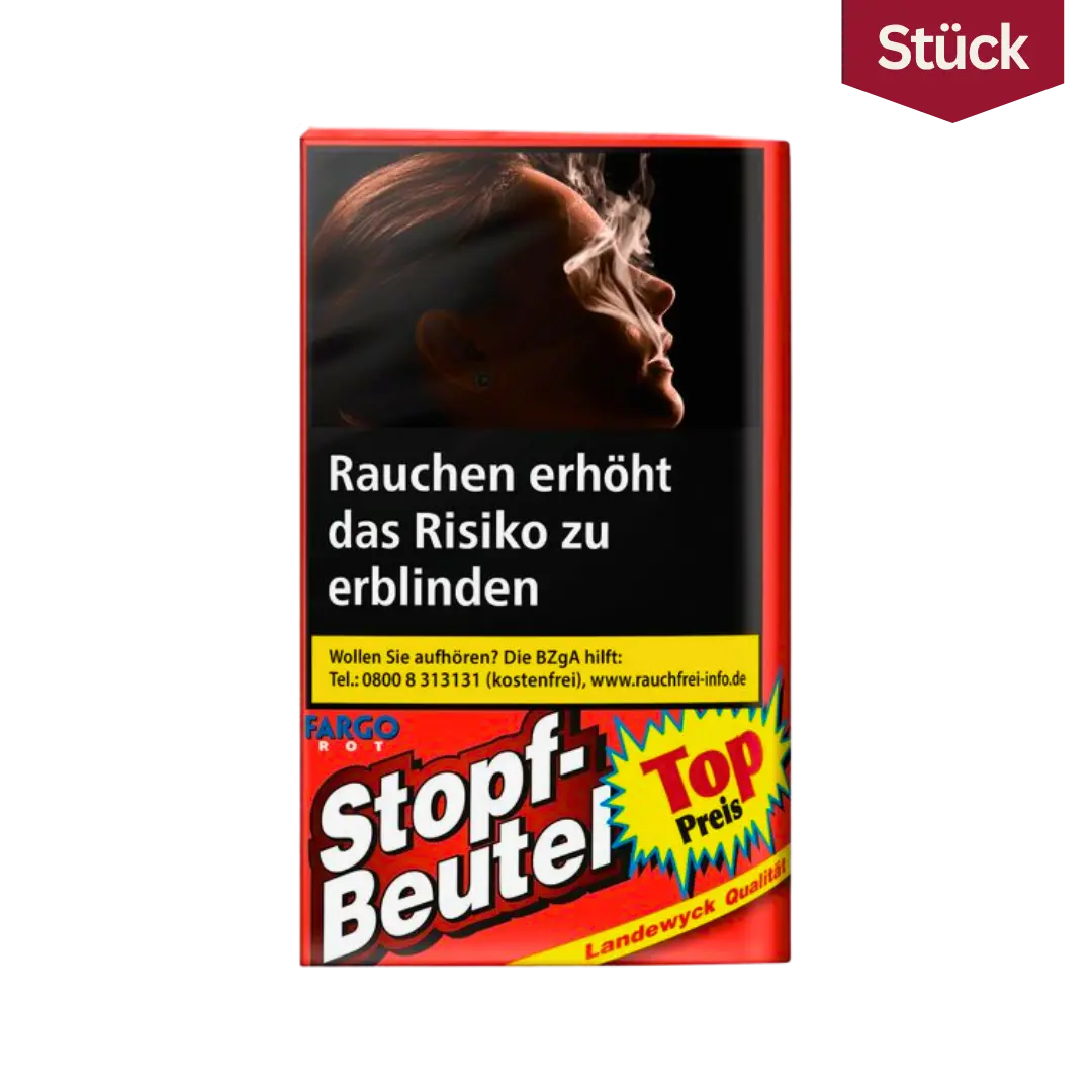 Fargo Stopf-Beutel Rot Tabak Feinschnitt Pouch AP (30g) Fargo Stopf-Beutel Rot Tabak Feinschnitt Pouch AP (30g)