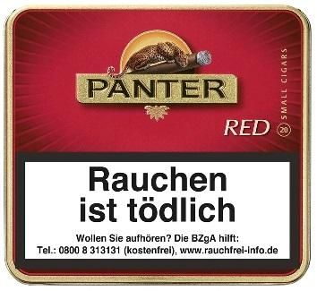 Panter Red Vanille Zigarillos ohne Filter (20 Stück)