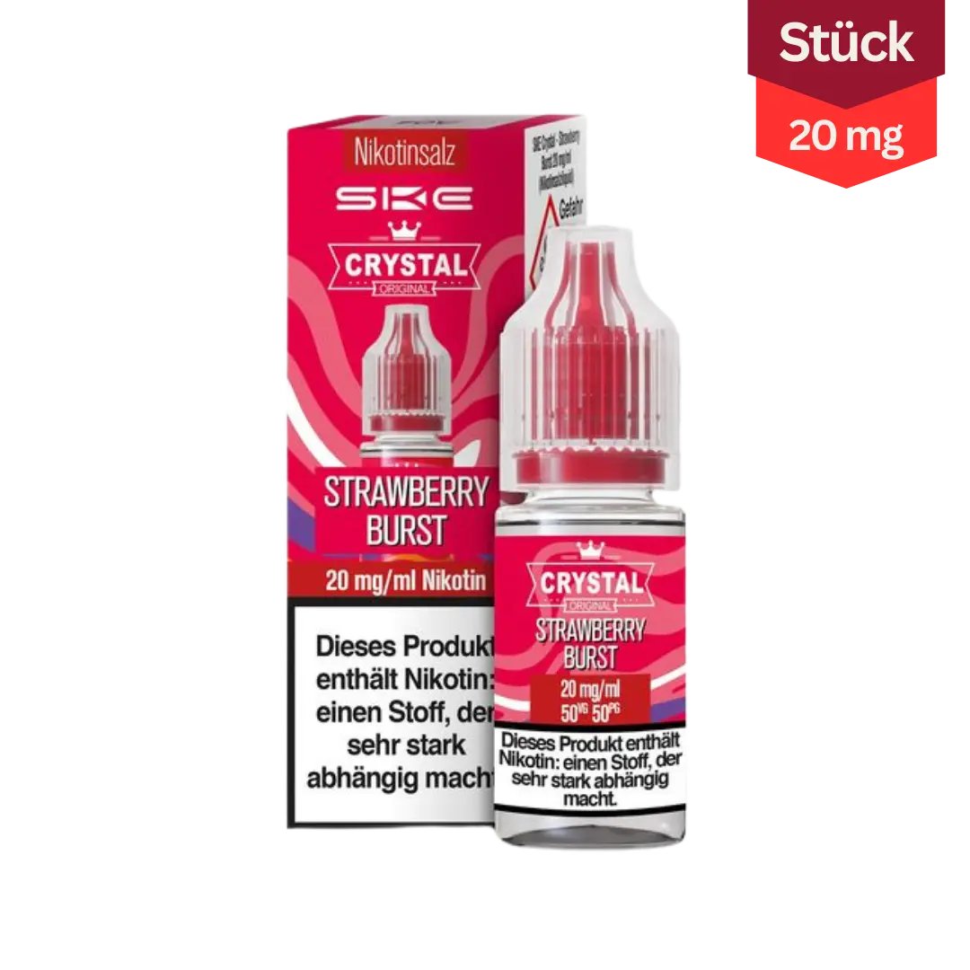 SKE Crystal Vape Liquid Strawberry Burst 20mg