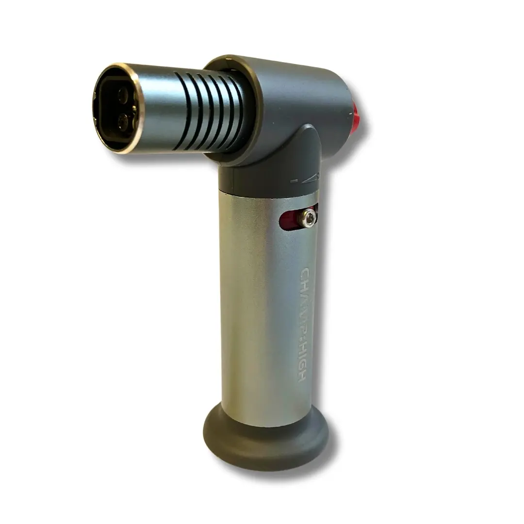 Champ High Sturmfeuerzeug Quad Jetflame Grau