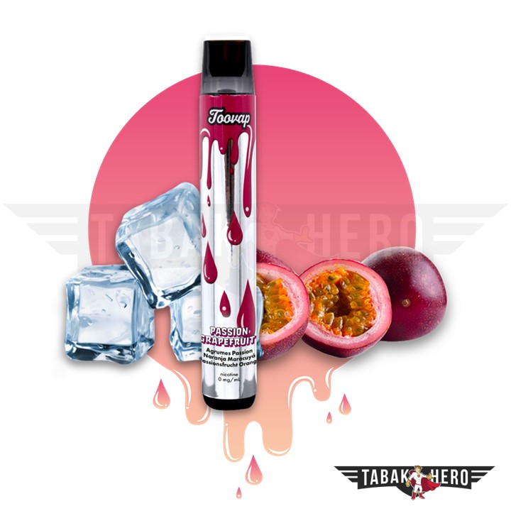 Toovap-TH13300-9 Toovap Passionsfrucht Einweg E-Zigarette Vape 20mg (1 Stück)