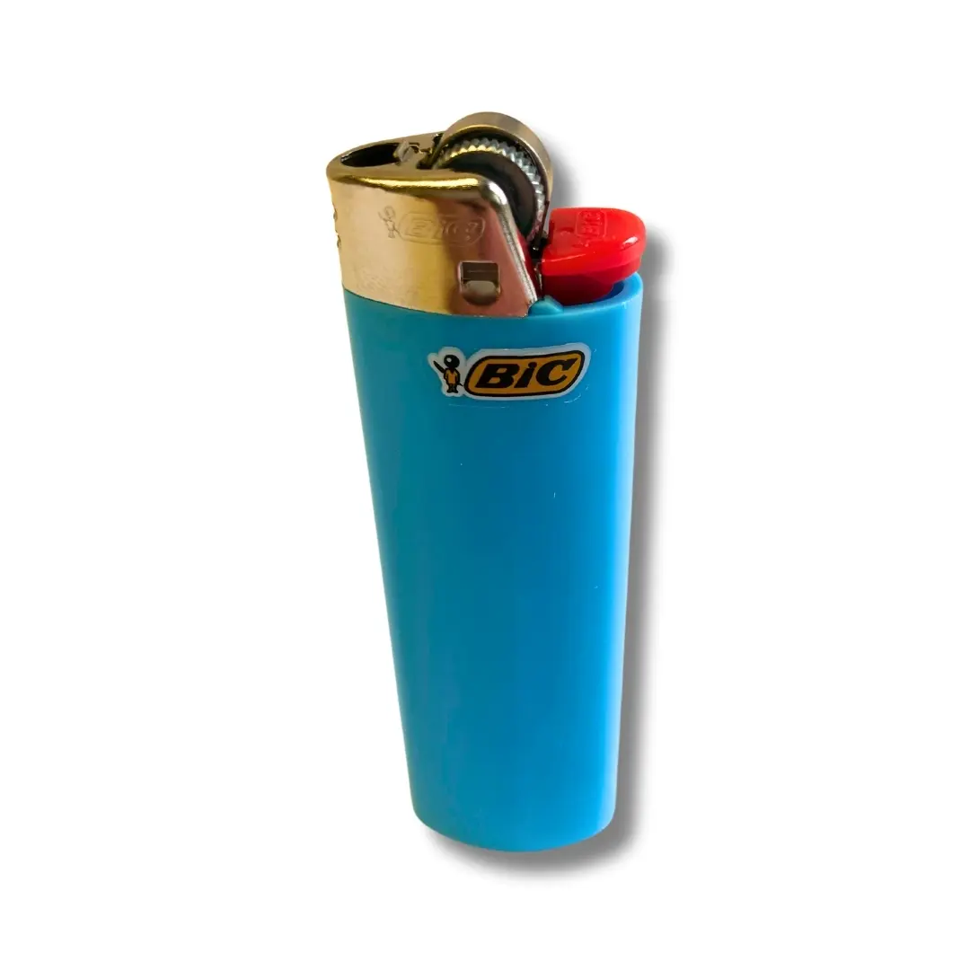 BIC Feuerzeug Maxi J26 Reibrad Hellblau