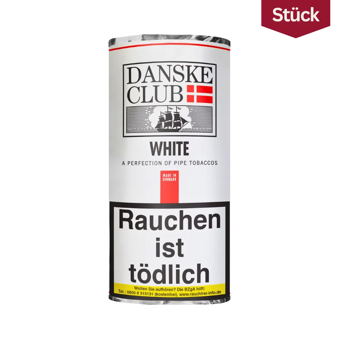Danske Club White Luxury Tabak Pfeifentabak Pouch (50g)