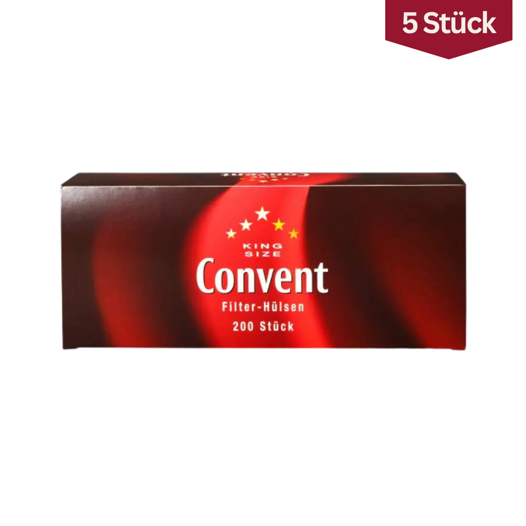 Bundle: Convent Zigaretten Hülsen King Size (5x200 Stück)