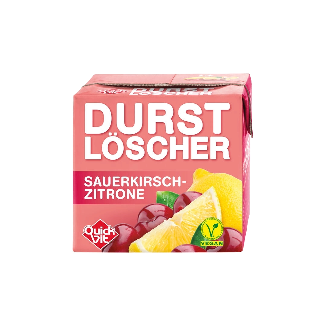 QuickVit Durstlöscher Sauerkirsch-Zitrone (12x0,5L)