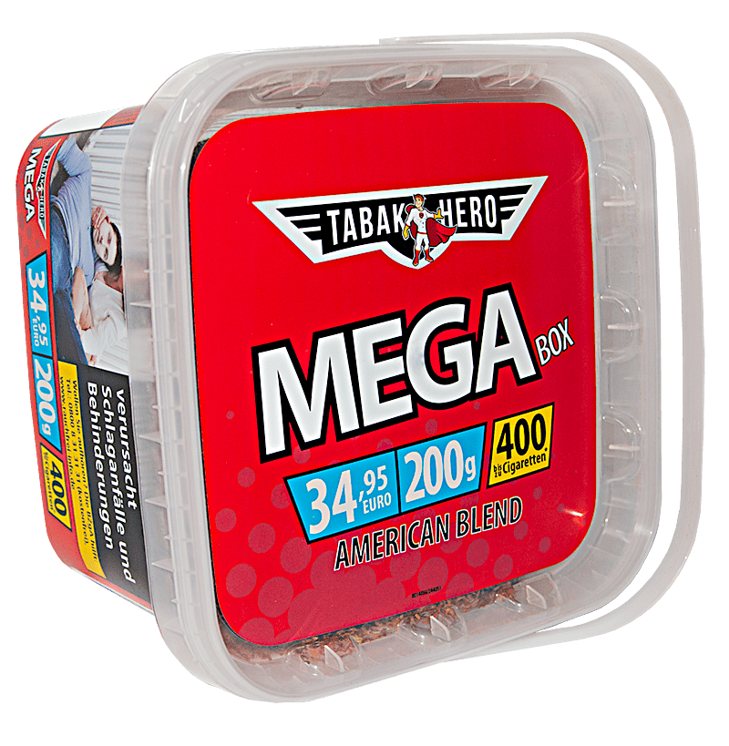 Tabakhero Mega Box Tabak 200g Eimer (Stopftabak / Volumentabak)