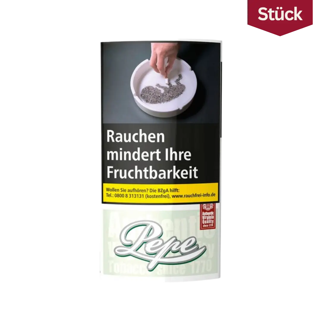 Pepe Fine Green Tabak Feinschnitt Pouch (30g)