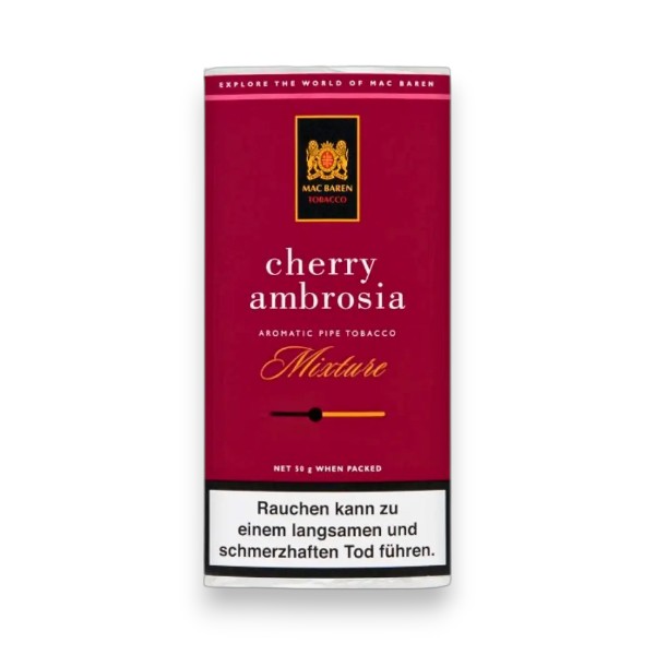 Pouch Mac Baren Red Ambrosia Mixture Pfeifentabak 50g (ehemals Cherry Ambrosia)