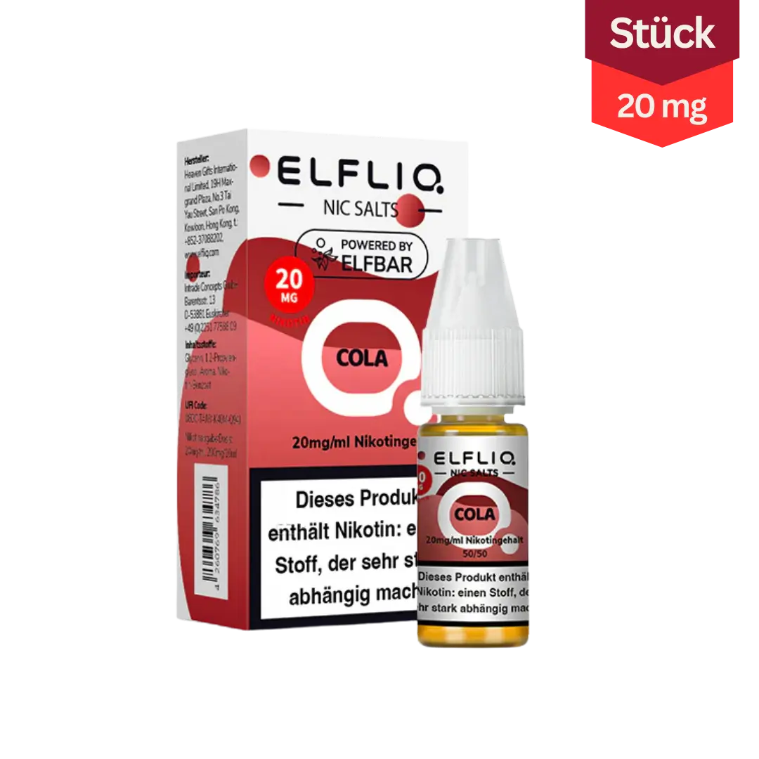 Elfliq Vape Liquid Cola