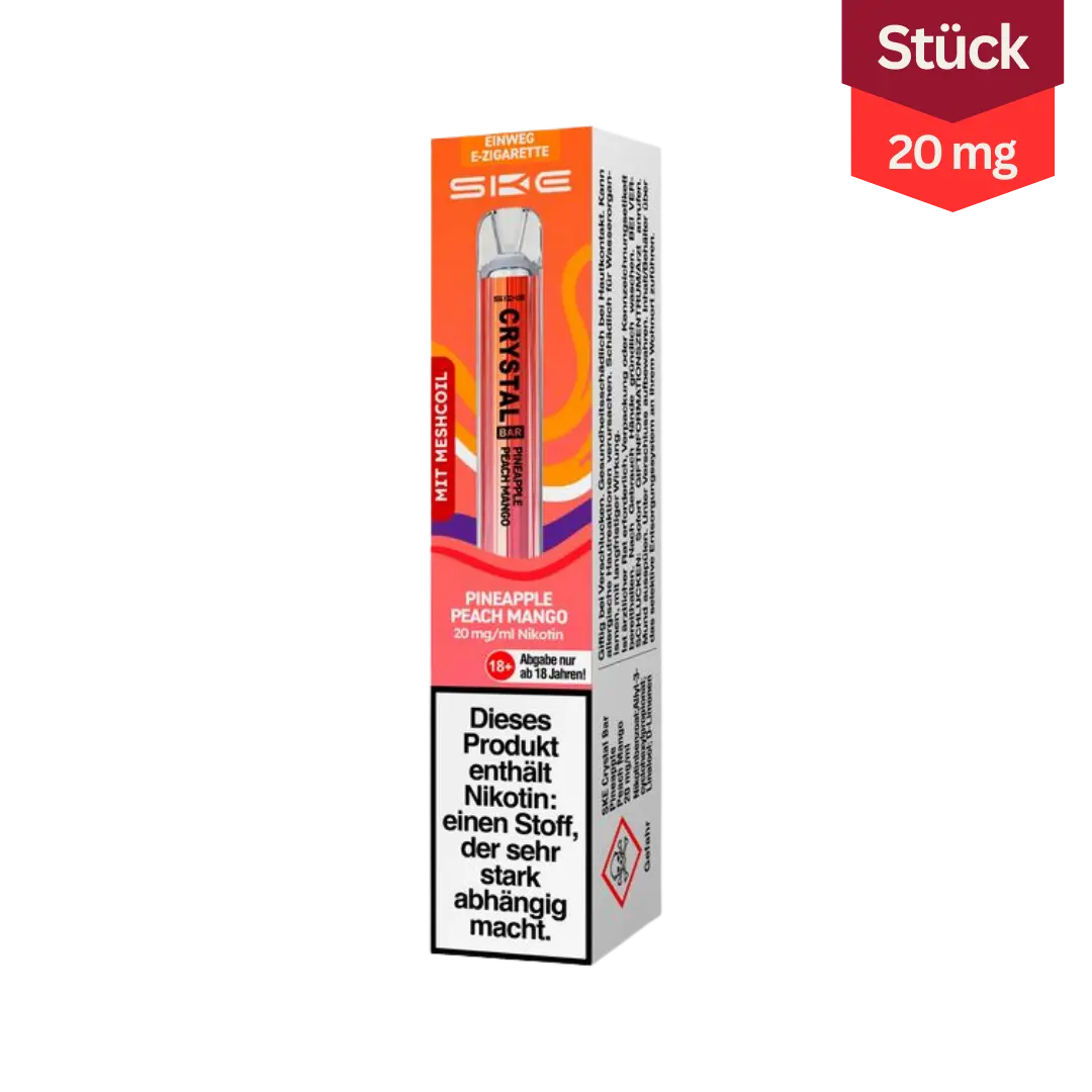 SKE Crystal Bar Pineapple Peach Mango 20mg