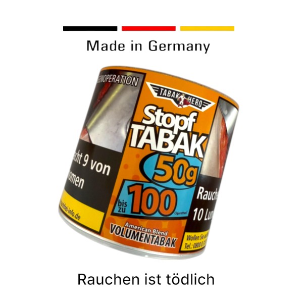 Günstige Tabak Tabakhero Stopf-Dose 50g