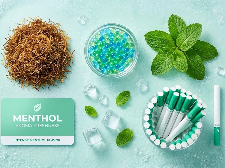 Menthol-Zigaretten Alternativen: Menthol Tabak, Aromakugeln, Flavour Cards und Mentholhülsen