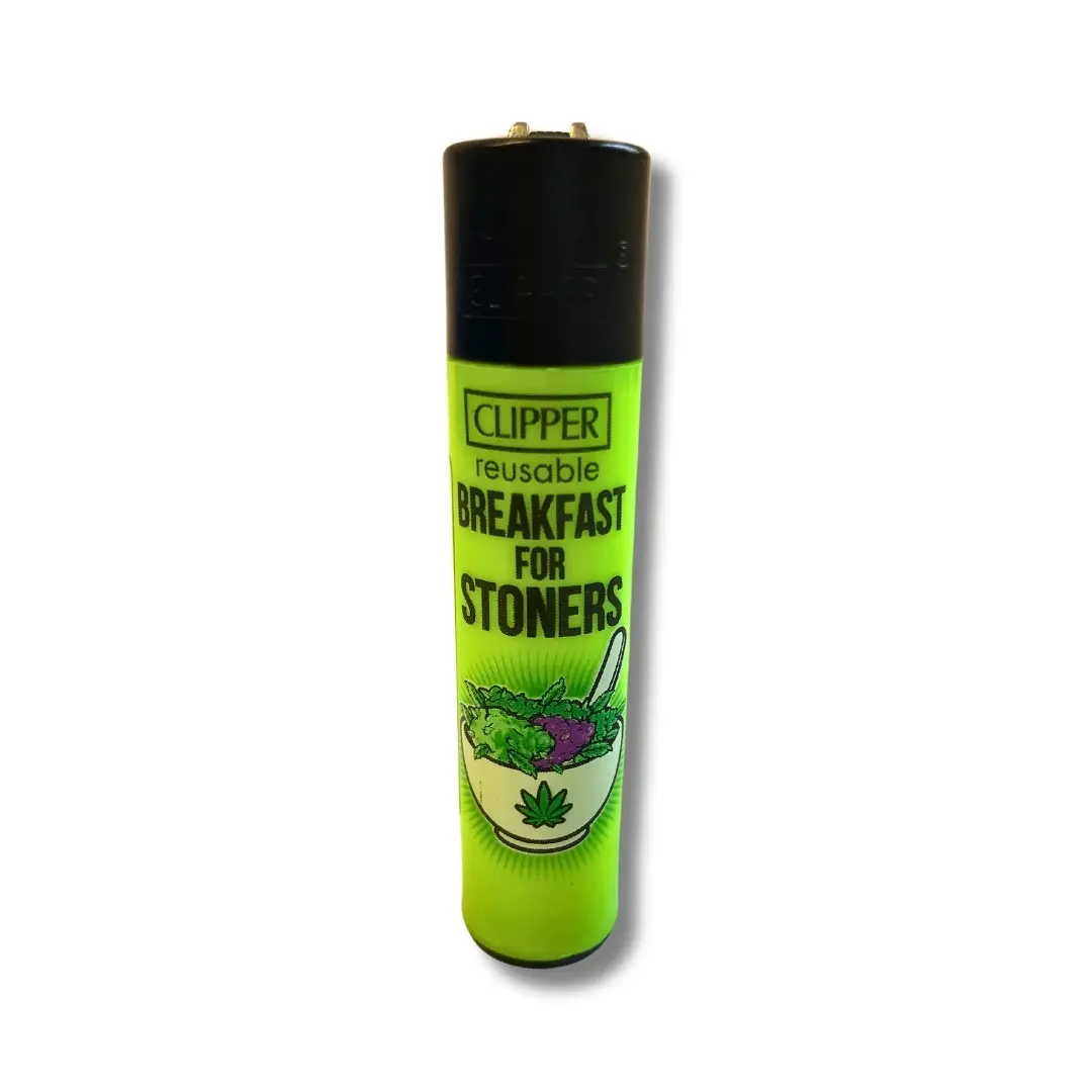 Clipper Feuerzeug Weed Slogan 7 1/4